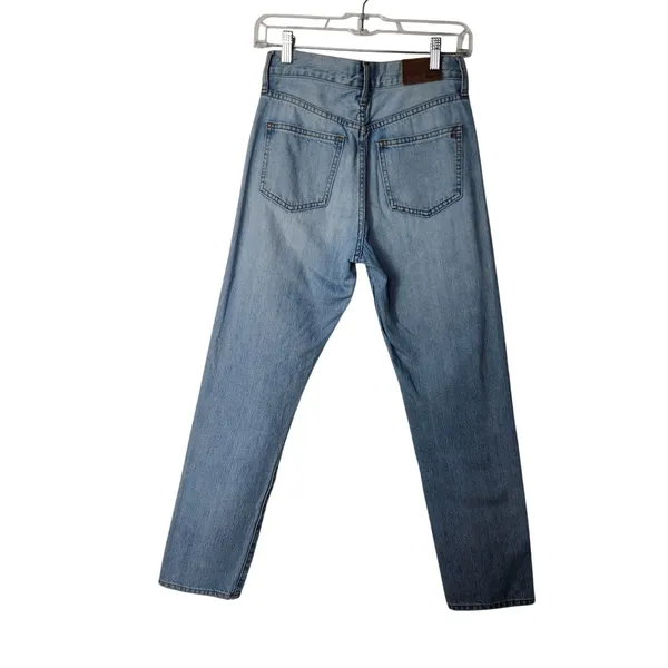 Madewell Blue Light Wash Denim Ankle Straight The Perfect Summer Jeans Size 25 - Image 6