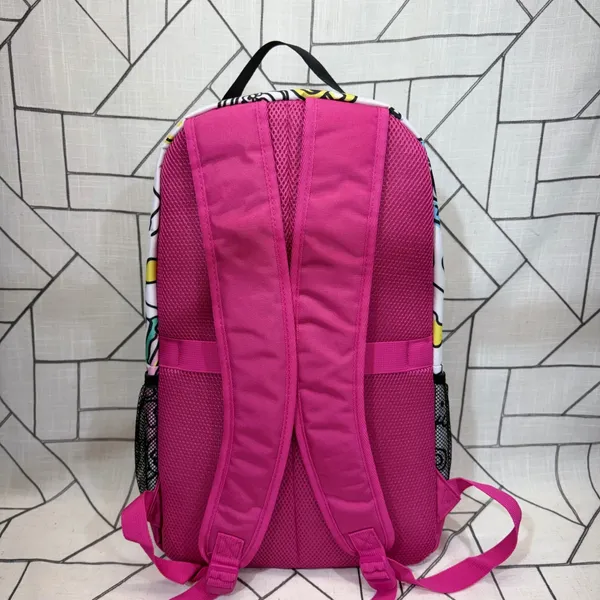 Sanrio Hello Kitty Backpack OSFA Pink White Bioworld 19 Inch Laptop Sleeve Padded Back - Image 4