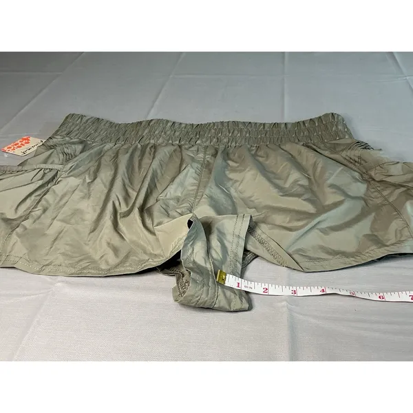 FP Movement Women's Sage Stone Pine Running Athletic Shorts Size L NWT - Image 3