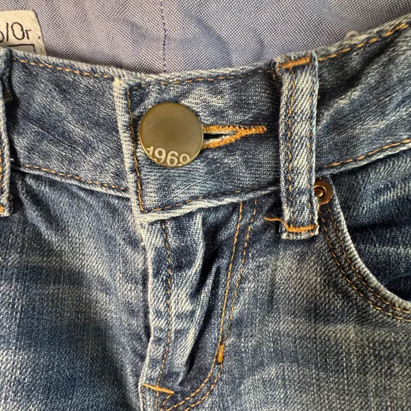 Gap 1969‎ Sexy Boot Jeans Medium Wash Blue Denim Stretch Low Rise 25/0r 0 R Y2K - Image 12