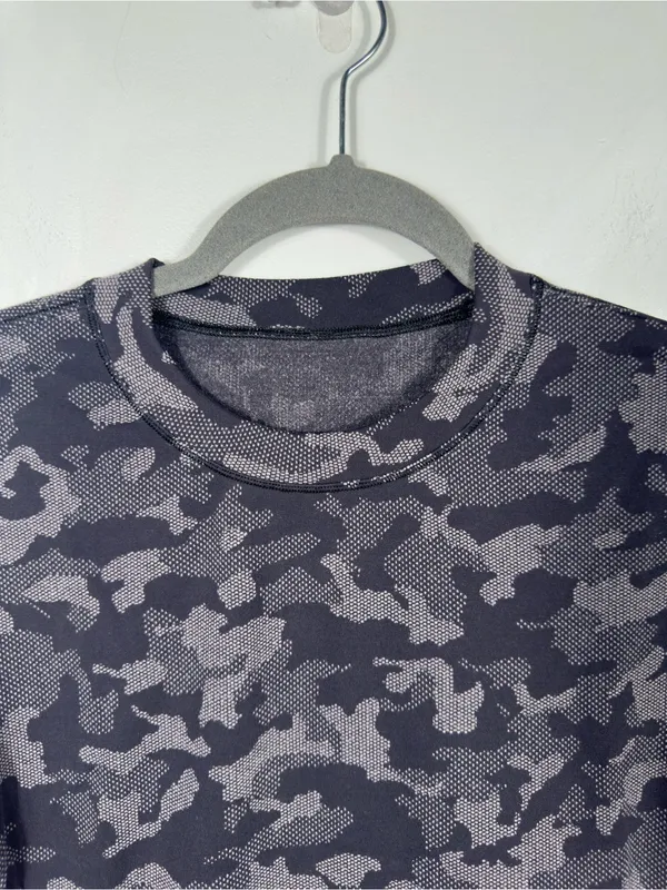 Lululemon Close to Crossing Long Sleeve Rulu‎ 8 Heritage Camo Black Gray - Image 5