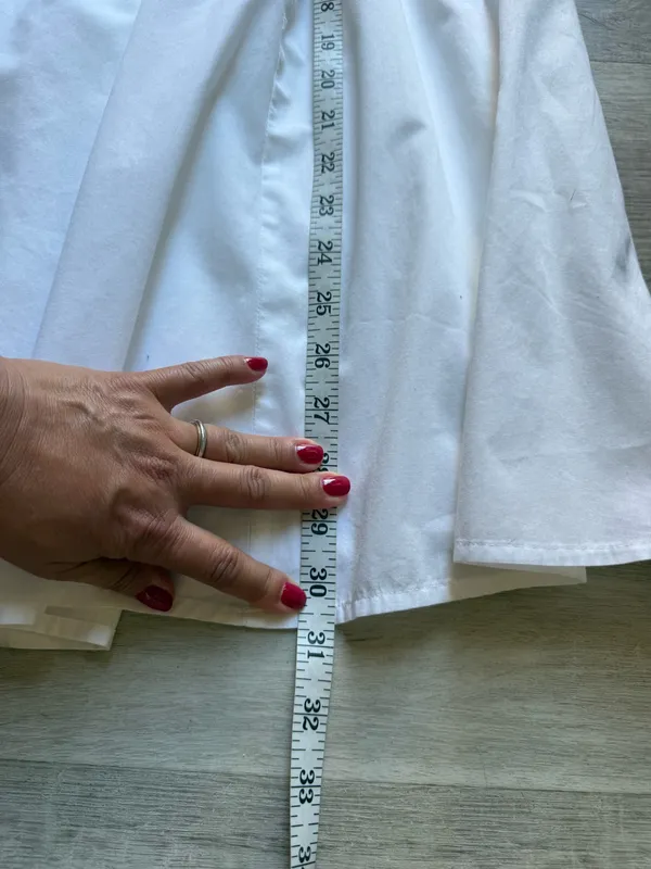 Abercrombie & Fitch Emerson Puff Sleeves Square Neck White Poplin Mini Dress XS - Image 11