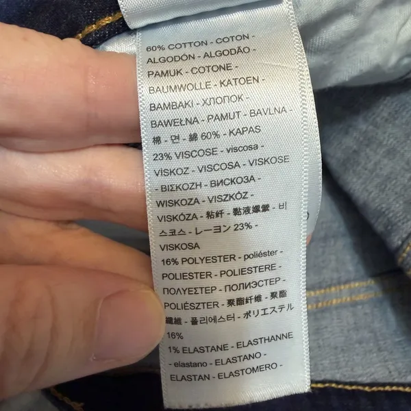 Levis 311 Womens Size 32x30 Shaping Skinny Jeans Distressed Dark Wash Stretch - Image 6