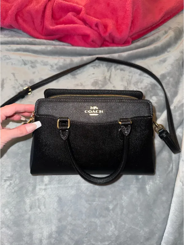 Coach Purse Black Leather - Image 2