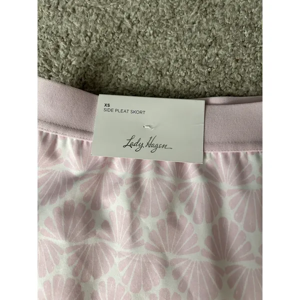 Lady Hagen Womens Pink Seashell Side Pleat Golf Skort‎ XS NWT LH-S23-HT-WBWR2W - Image 2