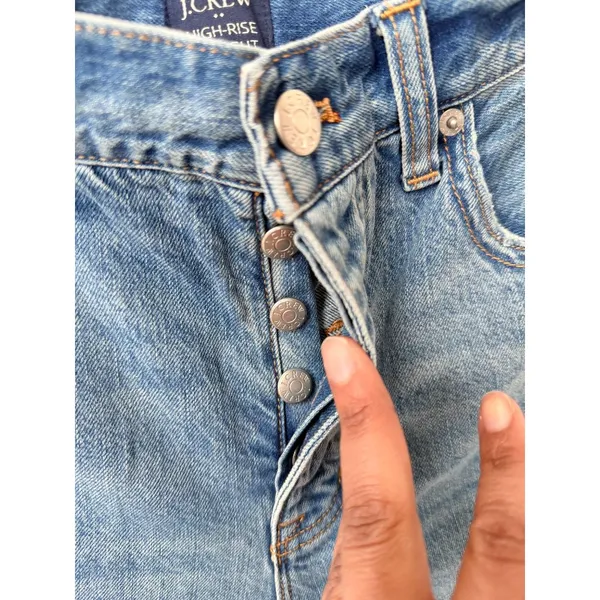 J.Crew High-Rise Straight Premium Edition Womens Denim Jeans Size 28 - Image 6