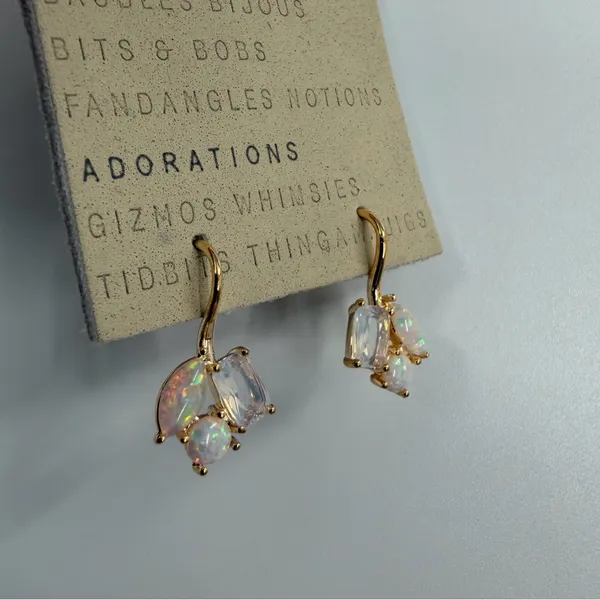 Anthropologie Gold Drop Earrings - Image 2