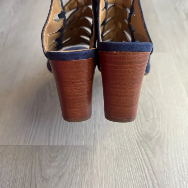 Franco Sarto Faux Suede Cut-Out Heels - Image 6