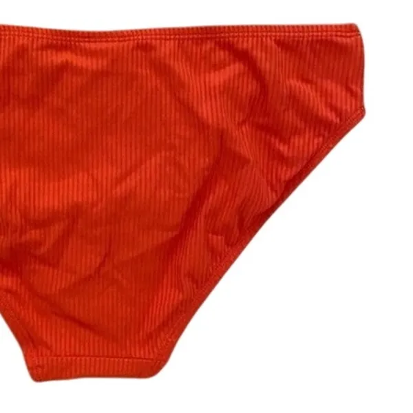 NWT Andie Swim The Bikini Rib Bottom Medium Coverage Low Rise Large Sire Orange - Image 7