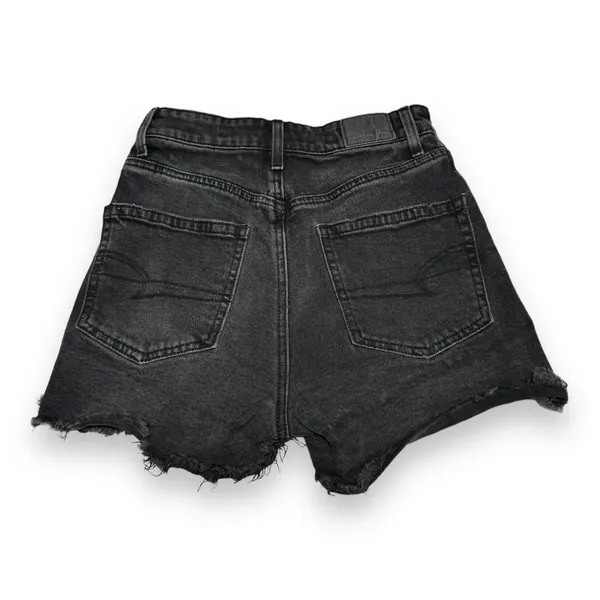 American Eagle Womens Shorts Sz 000 23 W Black Highest Rise‎ 90s Boyfriend Denim - Image 3