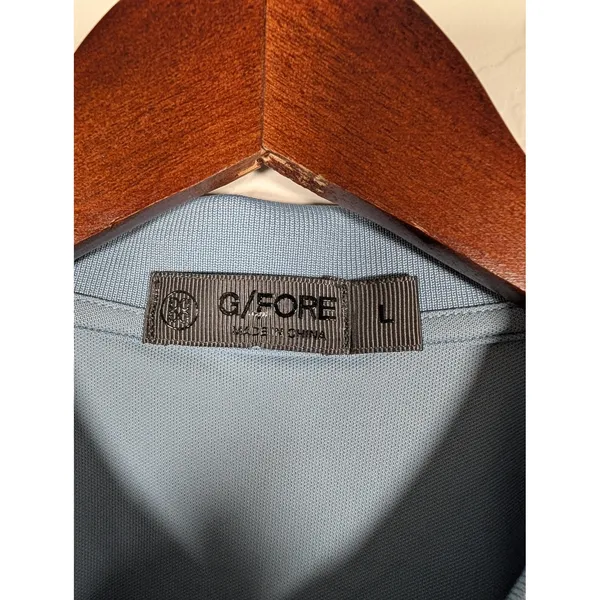 G/FORE Colorblock Polo in Light Blue, Slate and Navy - Image 2