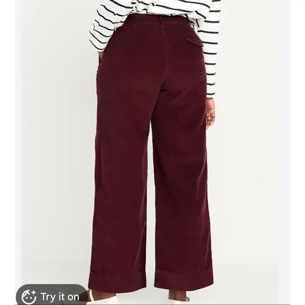 Old Navy high rise corduroy wide leg pant size 12 - Image 7