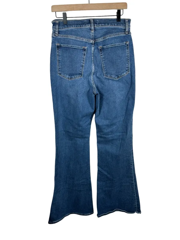 Abercrombie &‎ Fitch The Flare Ultra High Rise Jeans Medium Wash Size 30 Long - Image 3