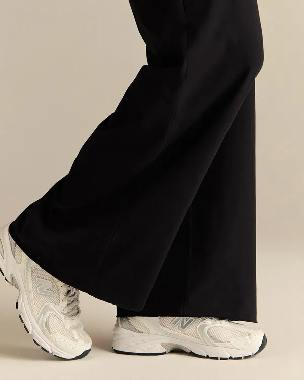 Women’s Best Cotton Contour Fold Over Straight Leg Pants - Image 3