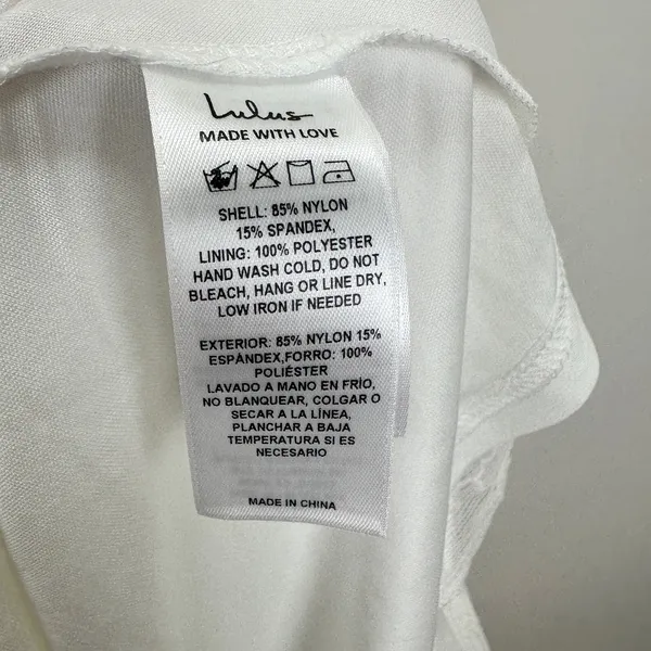 Lulus Graceful Darling White Lace Flutter Sleeve Tiered Midi Dress XL NWT - Image 7