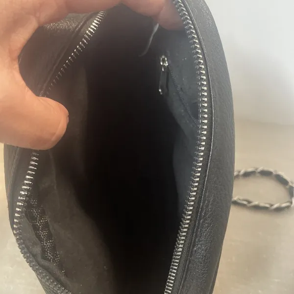 Rampage Black Crossbody‎ Bag floral Embroidered Chain strap Zip close - Image 7