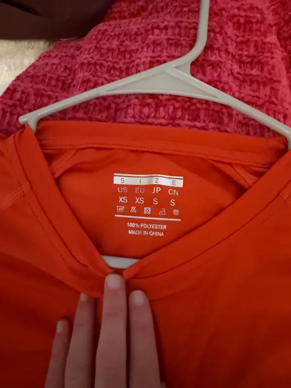 Long Sleeve Red Size XS - Image 2