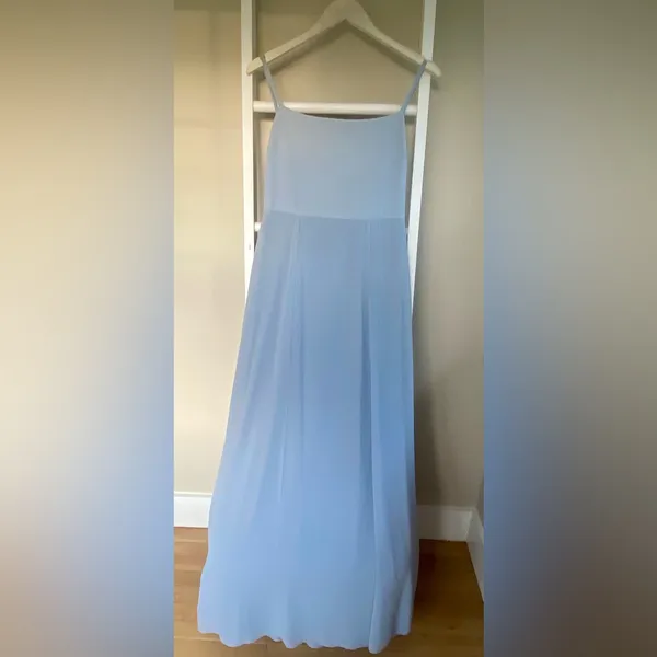 Show Me Your Mumu Bridesmaid Dress XL - Soft Blue Tie Back - Image 3