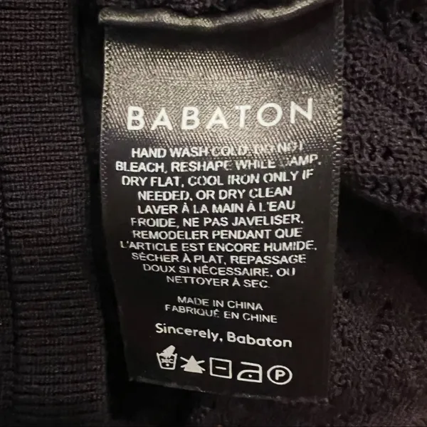 Babaton Aritzia Pointelle Stitch Stretch Sleeveless Tank Top‎ Black Size XXS - Image 11