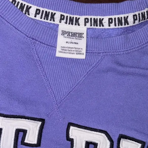 Victoria's Secret PINK Purple Sweatshirt - Image 2