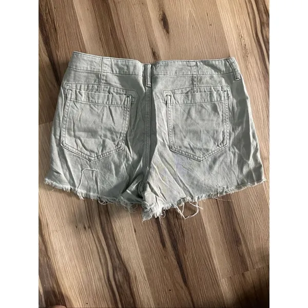 American Eagle green cutoff shortie 12 minimalist shorts - Image 2
