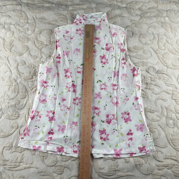 Victoria's‎ Secret Vintage 2003 Pink Floral Cotton Pajama Set XS Sleeveless Top - Image 9