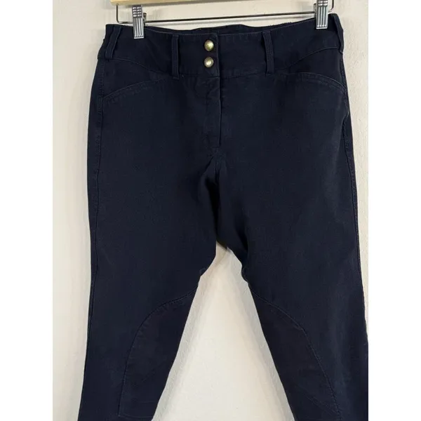 Equine Couture‎ Horse Riding Schooling Breech Navy Embroidered Women’s 30 Pants - Image 5