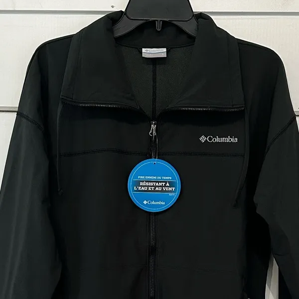 Columbia Angel Basin Softshell Jacket NEW Charcoal Large Water Resistant - Image 3