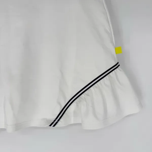 L’Oeuf Poché‎ Baseline Tennis Skort White with Navy Trim Size Small - Image 5