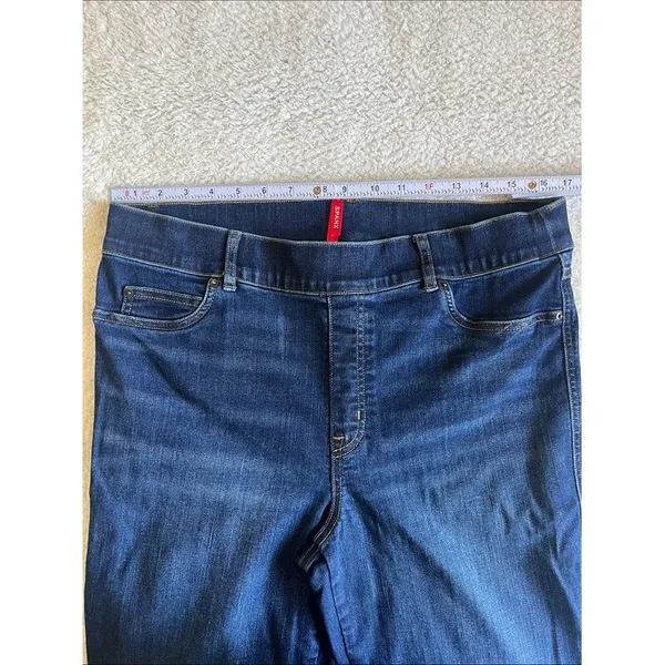 SPANXshape EveryWear Pull-On Flare Jeans XL High Rise Dark Wash Stretch - Image 5