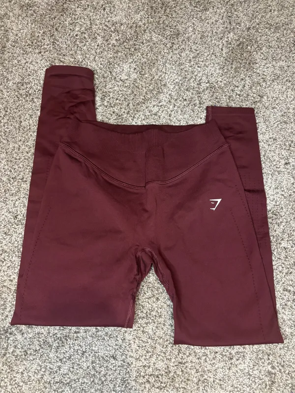 Red Seamless Gymshark Leggings - Image 4