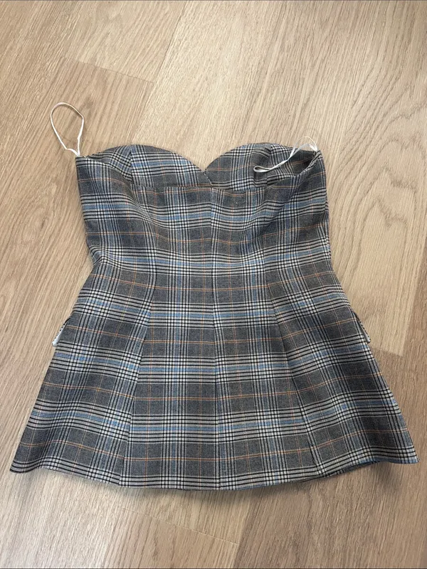 Zara plaid top - Image 4