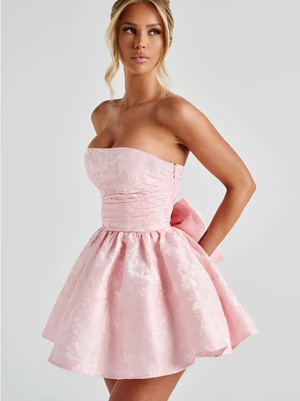 Baby Boo Salome Mini Dress, Xs, Blush - Image 3
