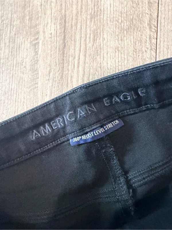 American Eagle Outfitters Men's Slim Black Jeans - Image 8