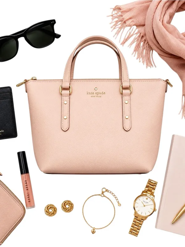 Kate Spade Larchmont Ave Penny Evangeline Satchel Blush Pink No Strap Bag in GUC - Image 2