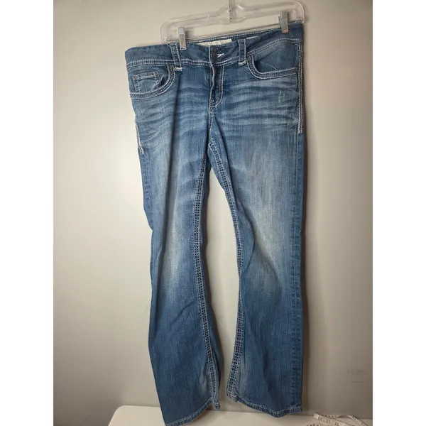 BKE Denim Culture Women’s 32R Medium Wash Premium Bootcut Jeans - Image 2