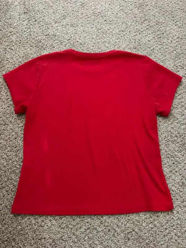 Cotton On Red 90s Baby Tee - Image 2