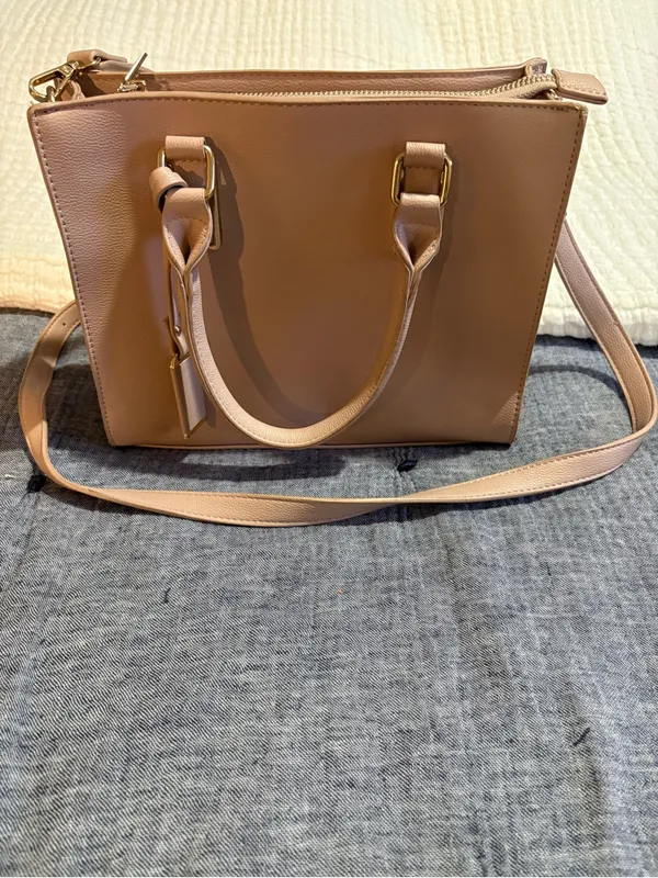 Miztique Blush Pink Structured Satchel with Adjustable Strap - Image 2