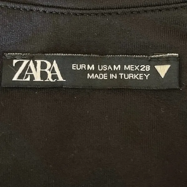 Zara Women's Black Crew Neck Sleeveless Tank Top Bottom One Piece Bodysuit M - Image 3