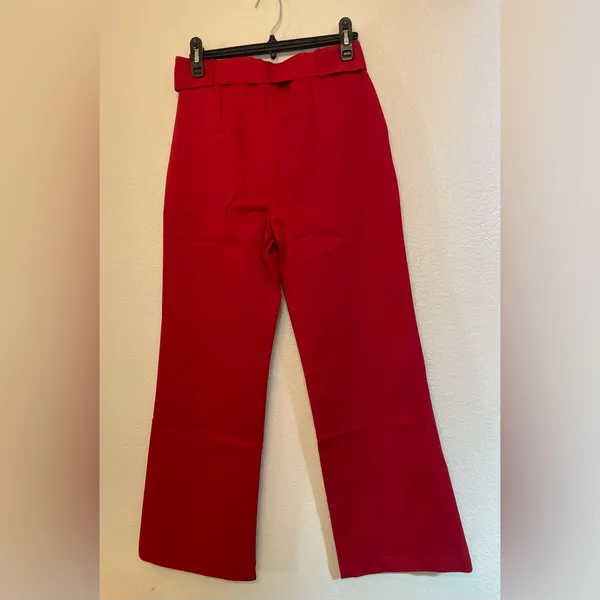 Set of 2 Show Me Your Mumu NWT Red Major Blazer Jacket & Dj Cropped Pants Size S - Image 12