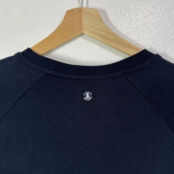 Barbour Backshore Overlayer Sweater Womens US 6 Navy Side‎ Zip Crewneck Coastal - Image 9