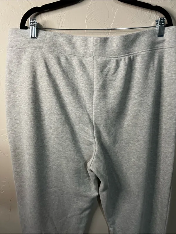 Lands’ End Serious Sweats Gray Straight Leg Cozy Lounge Sweatpants - Image 7