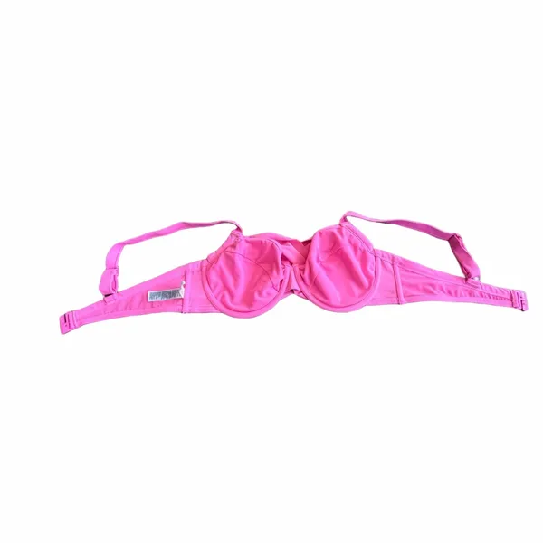 U Carrie Swim Bright Pink Twist-Front Underwire Swim Top - Image 3