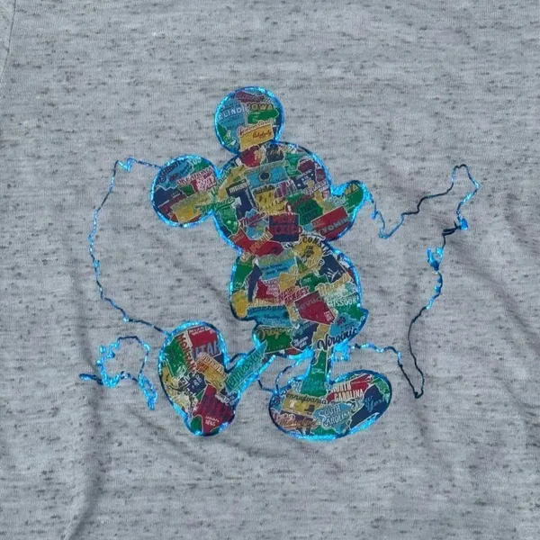 Disney Parks Epcot Lightweight Mickey Tee Shirt Women’s Small - Image 3