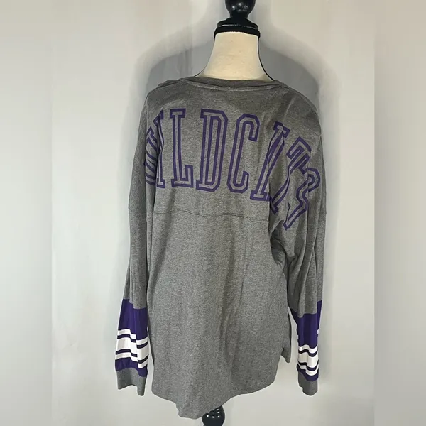 Pressbox Kansas State Wildcats Long Sleeve Spirit Jersey Medium - Image 4