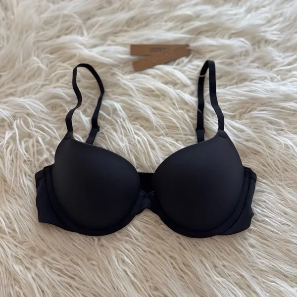 Skims Fits Everybody Push Up Demi Bra Onyx Size 30D - Image 2