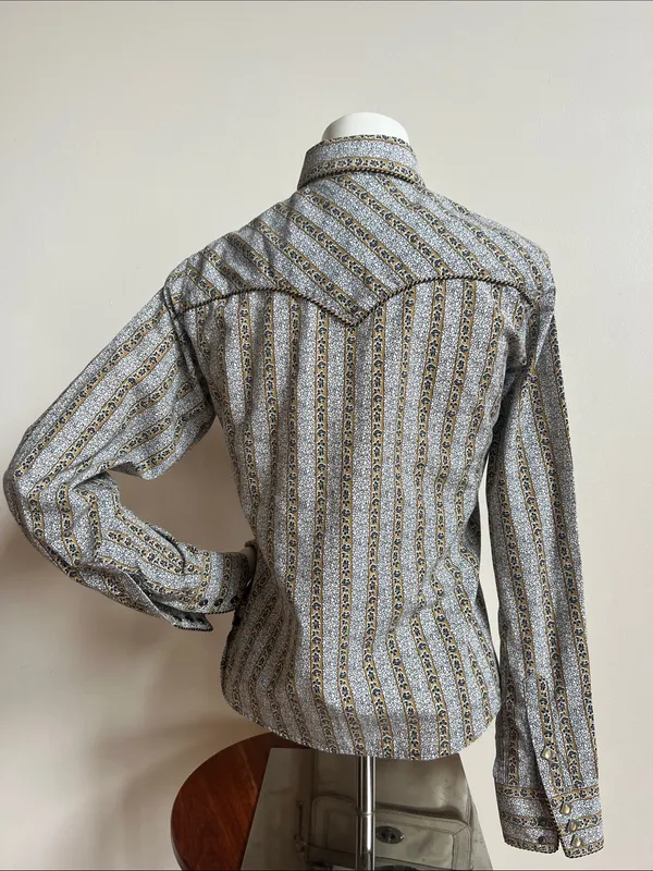 Panhandle Slim Western Shirt with snaps southwestern cattle rustler Bull riding - Image 7