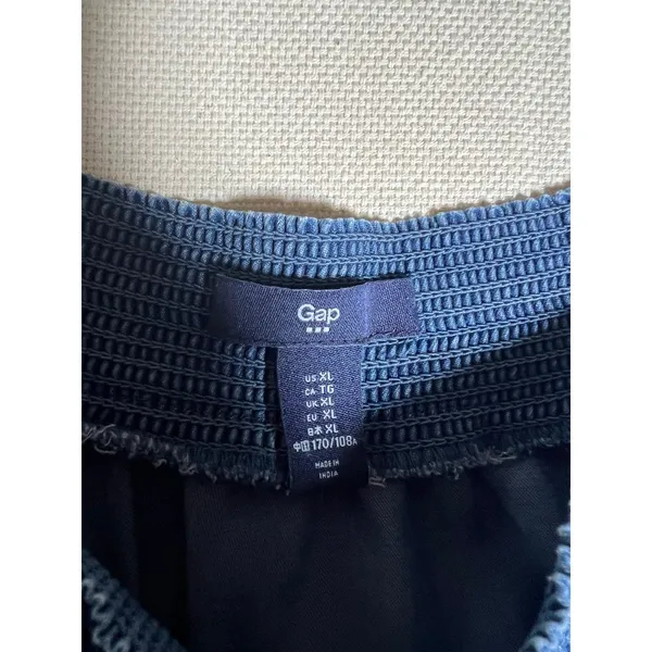 Gap Off-the-Shoulder Denim Chambray Dress size XL Babydoll Dress - Image 2