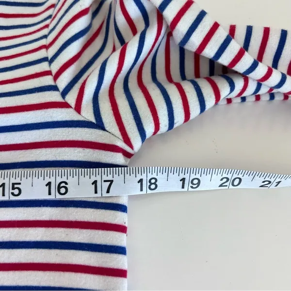 Anthropologie | Deletta‎ Poplin Cuffed Striped Top - Image 7