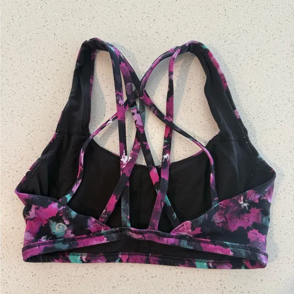 Patterned LuLu Lemon Sports Bra - Image 2